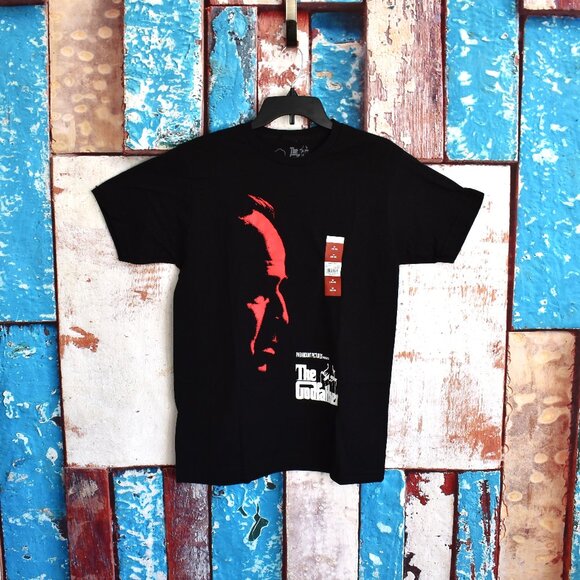Men's The Godfather Graphic T-Shirt Short Sleeve Crew Neck MEDIUM Black NEW - Picture 1 of 8